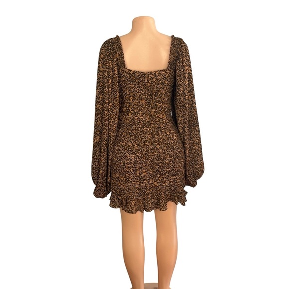 Ted Baker Light Brown Wyatte Ruched Mini Dress - Picture 11 of 12